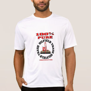 Camiseta Basura pura del campo petrolífero del 100%,