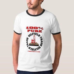 Camiseta Basura pura del campo petrolífero del 100%,