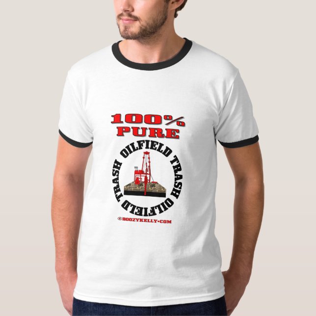 Camiseta Basura pura del campo petrolífero del 100%, (Anverso)