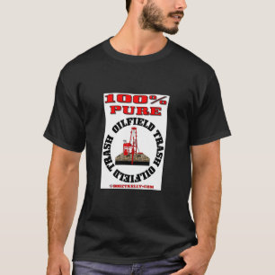 Camiseta Basura pura del campo petrolífero del 100%, camis