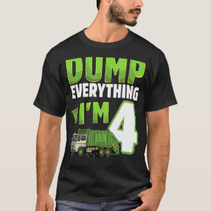 Camiseta Basura reciclada Camión de Basura de 4 años de ant