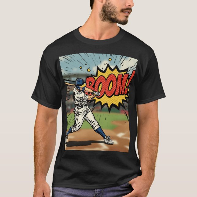 Camiseta Bat Ball Boom T20 Cricket Graphic Tee (Anverso)