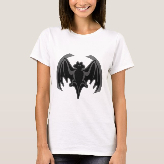 Camiseta Bat Black Inv El MUSEO Regalos Zazzle (Anverso)