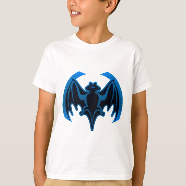 Camiseta Bat Blue the MUSEUM Zazzle Gifts (Anverso)