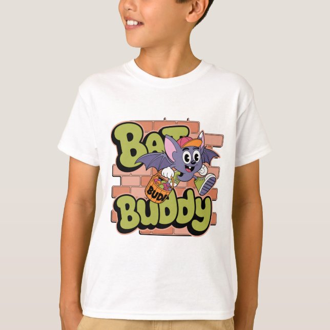 Camiseta Bat Buddy Halloween Trick or Treat Kids T-Shirt  (Anverso)