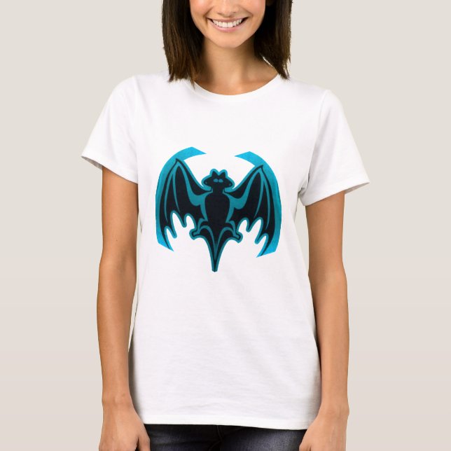 Camiseta Bat Cyan El MUSEO Regalos Zazzle (Anverso)