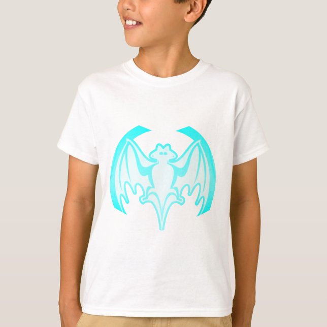 Camiseta Bat Cyan Inv El MUSEO Regalos Zazzle (Anverso)