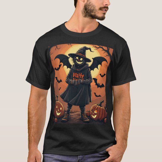 Camiseta Bat de Halloween (Anverso)