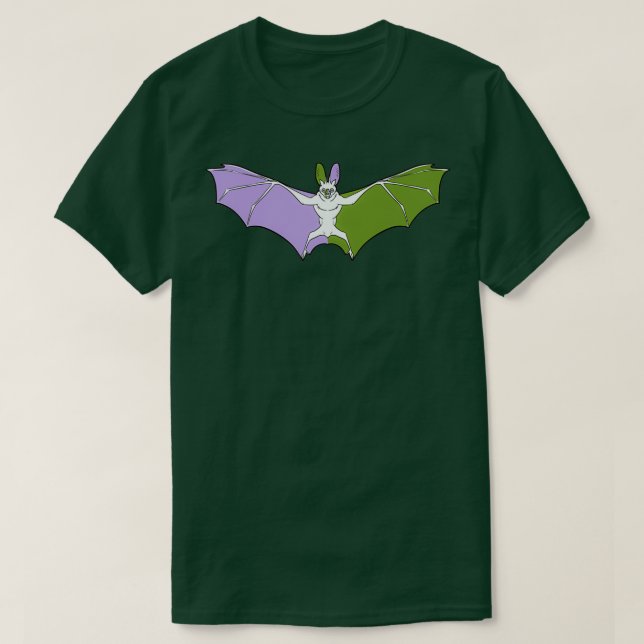 Camiseta Bat del Orgullo Gay (Diseño del anverso)