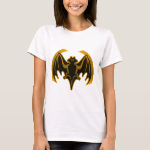 Camiseta Bat Gold Los Regalos Del MUSEO Zazzle