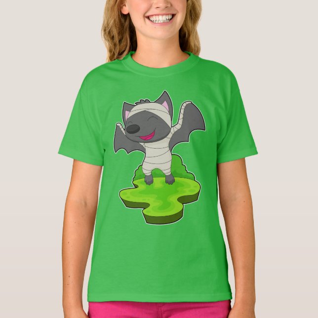 Camiseta Bat Halloween Mummy (Anverso)