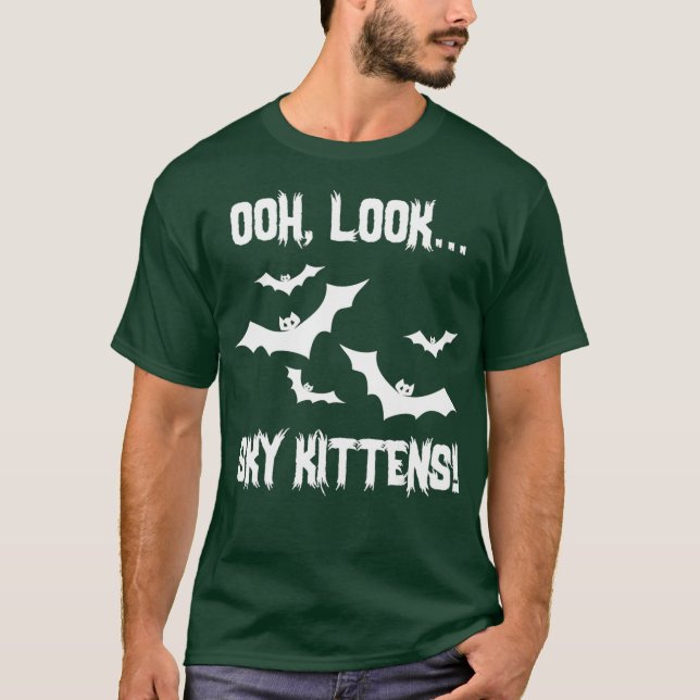 Camiseta Bat Lover Sky Kittens Bats Lover Cute Funny (Anverso)