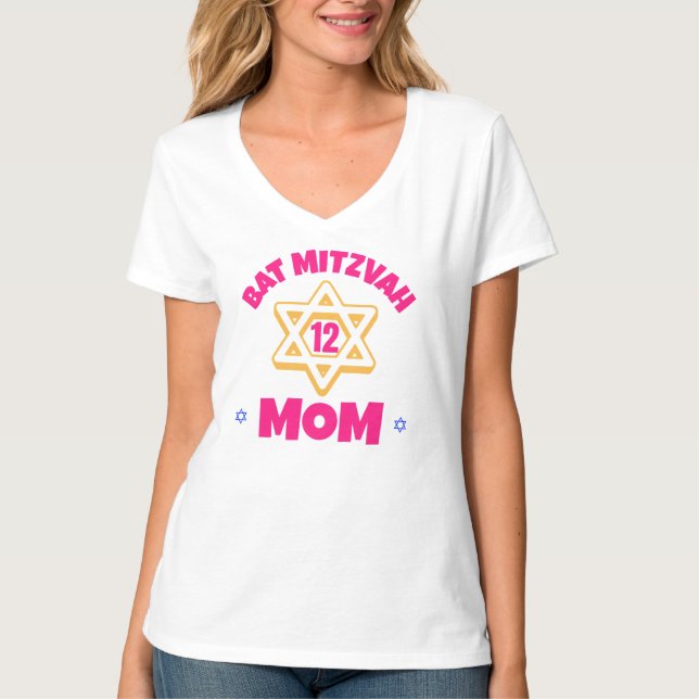 Camiseta Bat Mitzvah Mom (Anverso)
