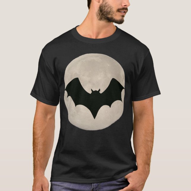 Camiseta Bat over Full Moon (Anverso)