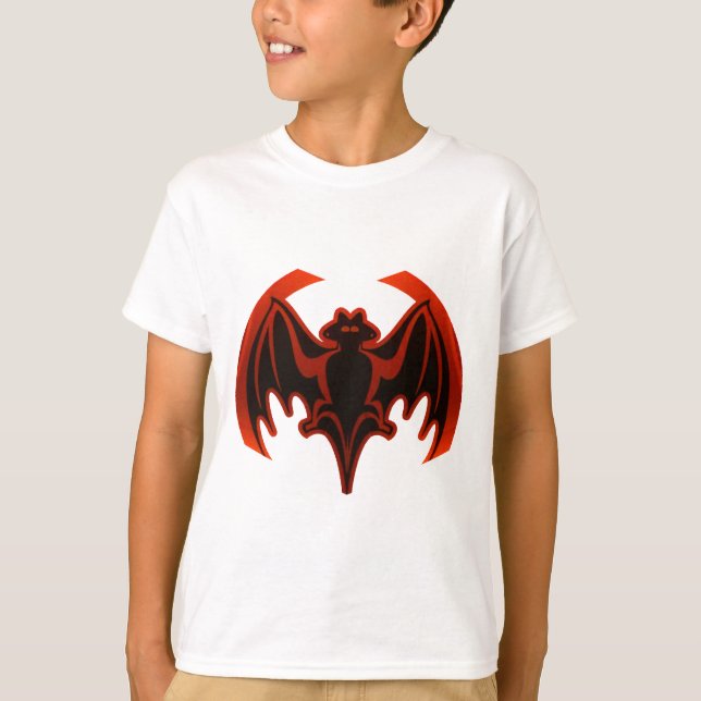 Camiseta Bat Red The MUSEUM Zazzle Gifts (Anverso)