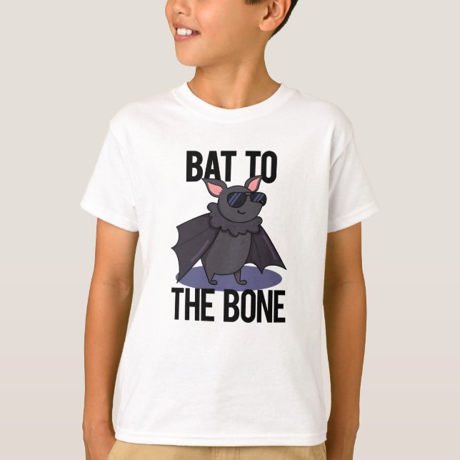 Camiseta Bat To The Bone Funny Animal Pun (Anverso)