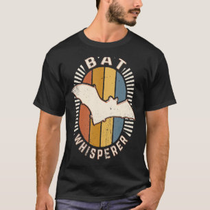 Camiseta Bat Whisperer Vintage Classic Retro Love Animal