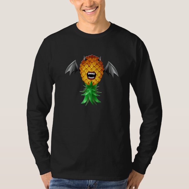 Camiseta Bat Wings Vampire Bite Swinger Upside Down Pineapp (Anverso)