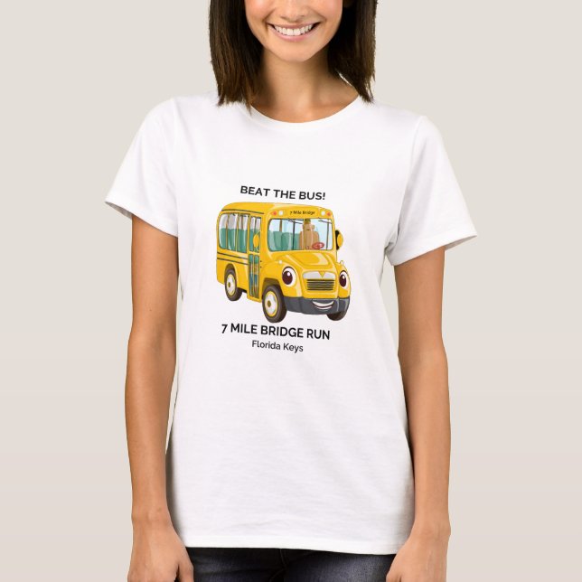 Camiseta Bata el autobús, funcionamiento del puente de 7 (Anverso)