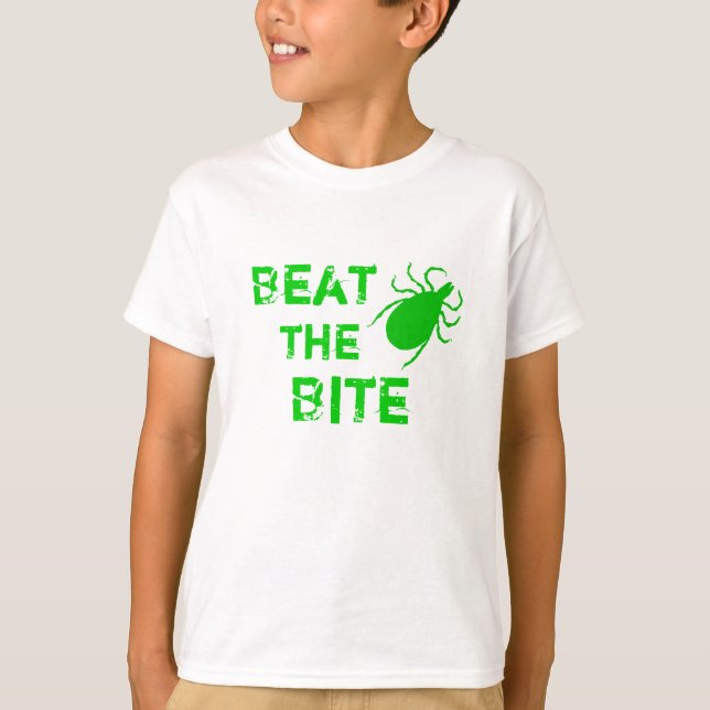 Camiseta Bata la enfermedad de Lyme de la mordedura (Anverso)