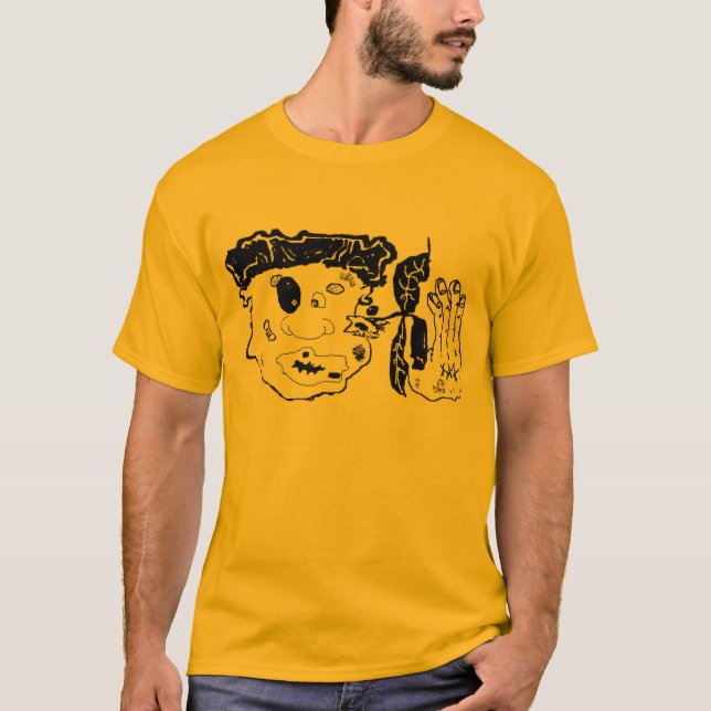 Camiseta bata para arriba el arte gráfico (Anverso)