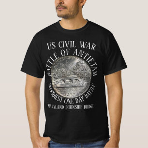 CAMISETA BATALLA DE ANTIETAM GUERRA CIVIL DE EE. UU. PUENTE