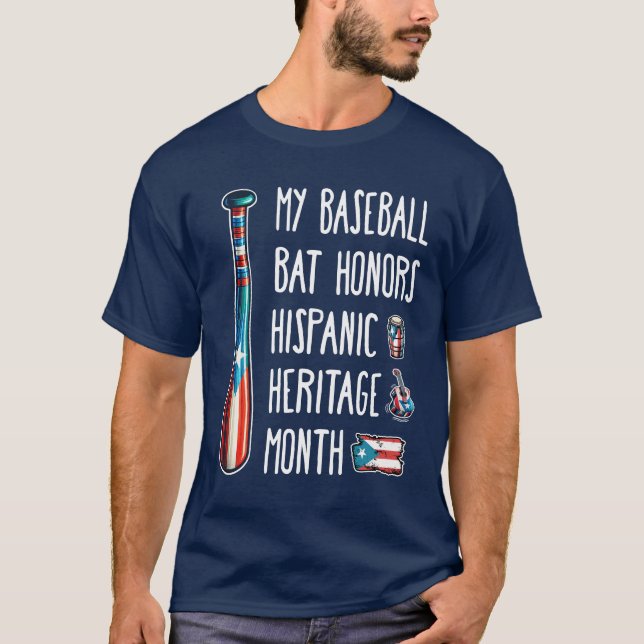 Camiseta Batalla de béisbol del Mes del Patrimonio Hispano (Anverso)