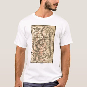 Camiseta Batalla de Chickamauga - mapa panorámico 3 de la