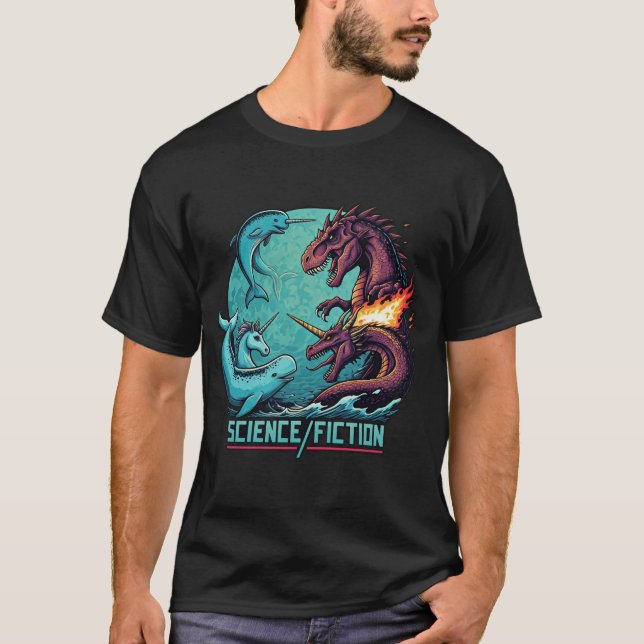 Camiseta Batalla de ciencia/ficción en el mar (Anverso)