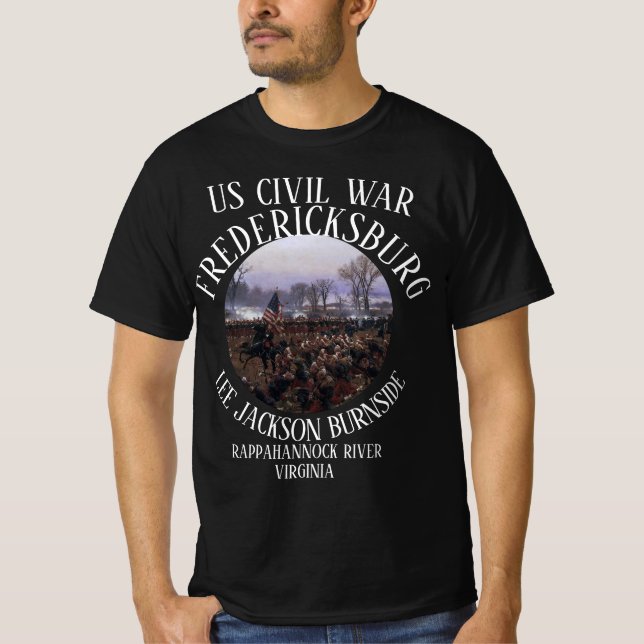 CAMISETA BATALLA DE FREDERICKSBURG LEE BURNSIDE DE LA GUERR (Anverso)