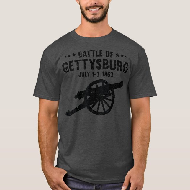 Camiseta Batalla de Gettysburg Battlefield Guerra Estadouni (Anverso)
