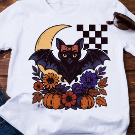 Camiseta Batalla de Halloween Retro Con Estética Gótica De 