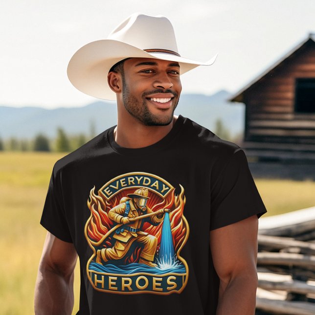 Camiseta Batalla de héroe: Llamas a bomberos (Subido por el creador)