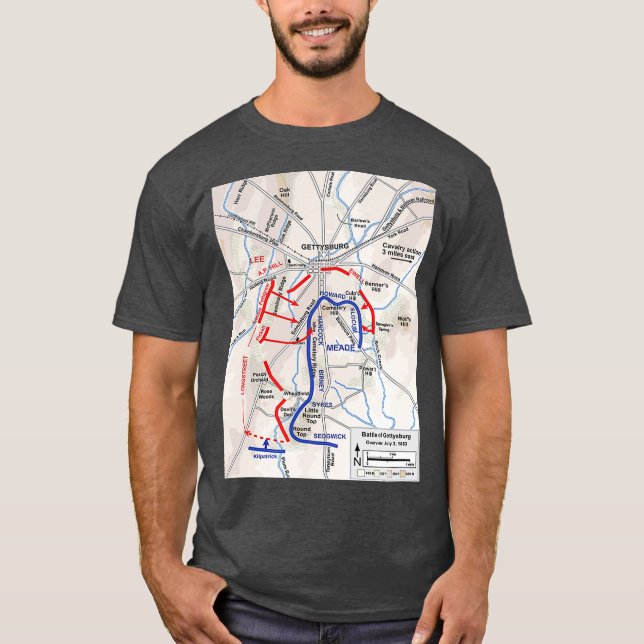 Camiseta Batalla de la Guerra Civil Estadounidense de Getty (Anverso)