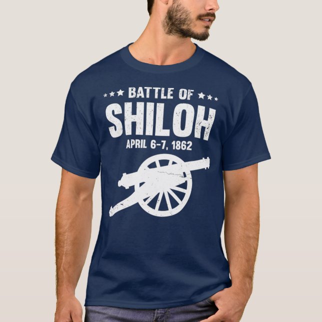 Camiseta Batalla de la guerra civil Shiloh contra Tennessee (Anverso)