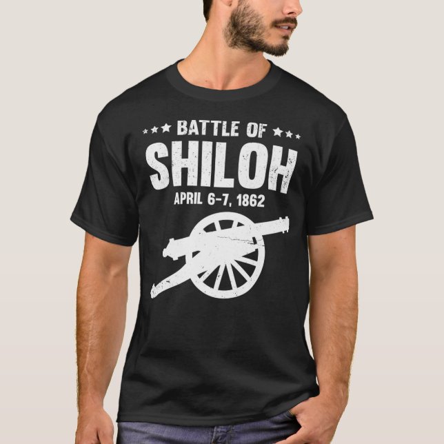 Camiseta Batalla de la guerra civil Shiloh contra Tennessee (Anverso)