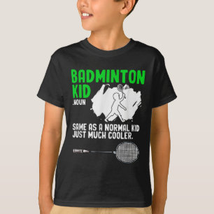 Camiseta Batalla de lanzadera de la raqueta infantil Badmin