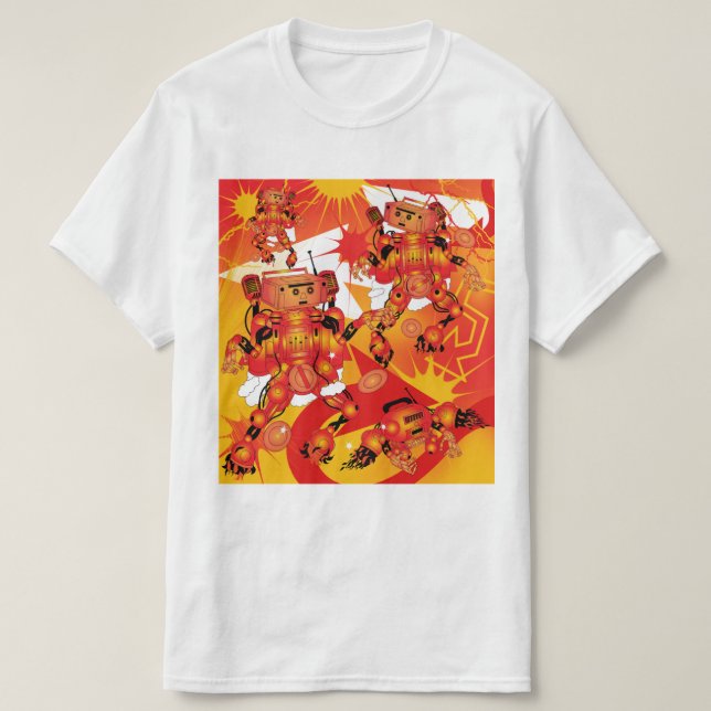 Camiseta Batalla de los Robots de Hiphop  (Diseño del anverso)