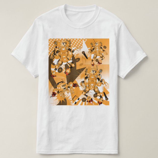 Camiseta batalla de los Robots de Hiphop  (Diseño del anverso)