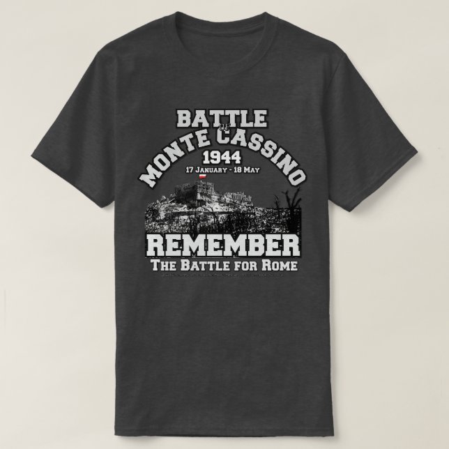Camiseta Batalla de Monte Cassino 1944 (Diseño del anverso)