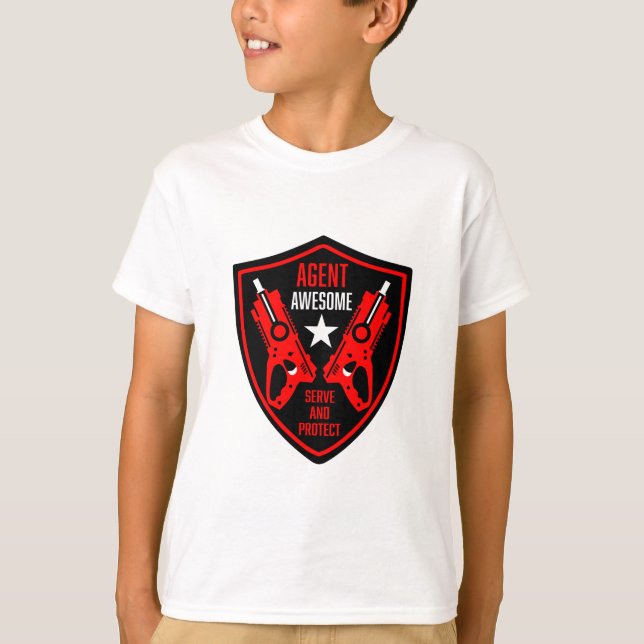 Camiseta Batalla de pistola de dardo para niños (Anverso)