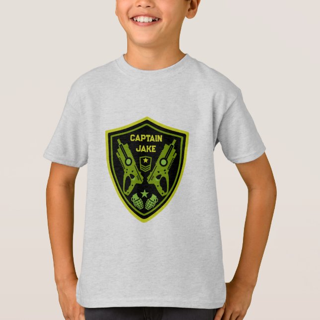 Camiseta Batalla de pistola de dardo para niños (Anverso)
