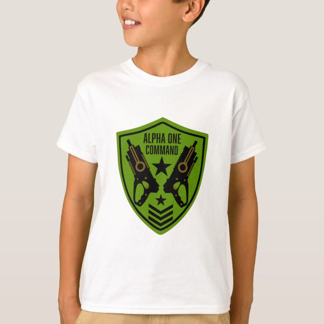 Camiseta Batalla de pistola de dardo para niños (Anverso)