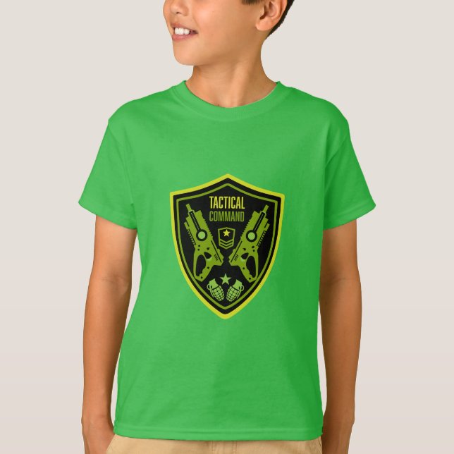 Camiseta Batalla de pistola de dardo para niños (Anverso)
