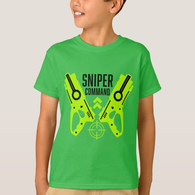 Camiseta Batalla de Pistolas de Juguete de Navidad para Niñ (Anverso)