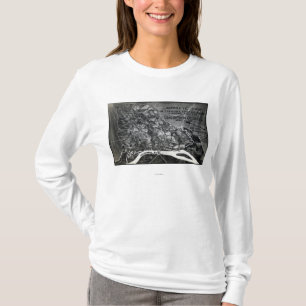 Camiseta Batalla de Shiloh - mapa panorámico de la guerra