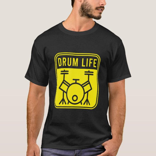 Camiseta Batalla de tambor Band Drumsticks Musical Drums (Anverso)
