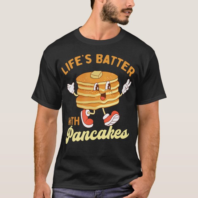 Camiseta Batalla de vida con crepes - Flapjac de amante de  (Anverso)