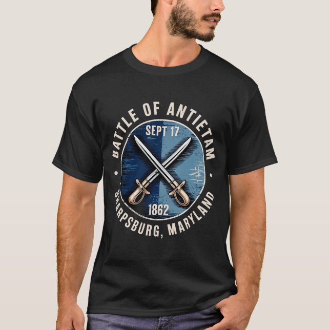 Camiseta Batalla del Antietam T-Shirt Guerra Civil Tsh (Anverso)
