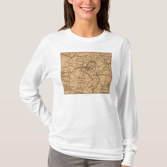 Camiseta Batalla del desierto - guerra civil 2 panorámicos (Anverso)